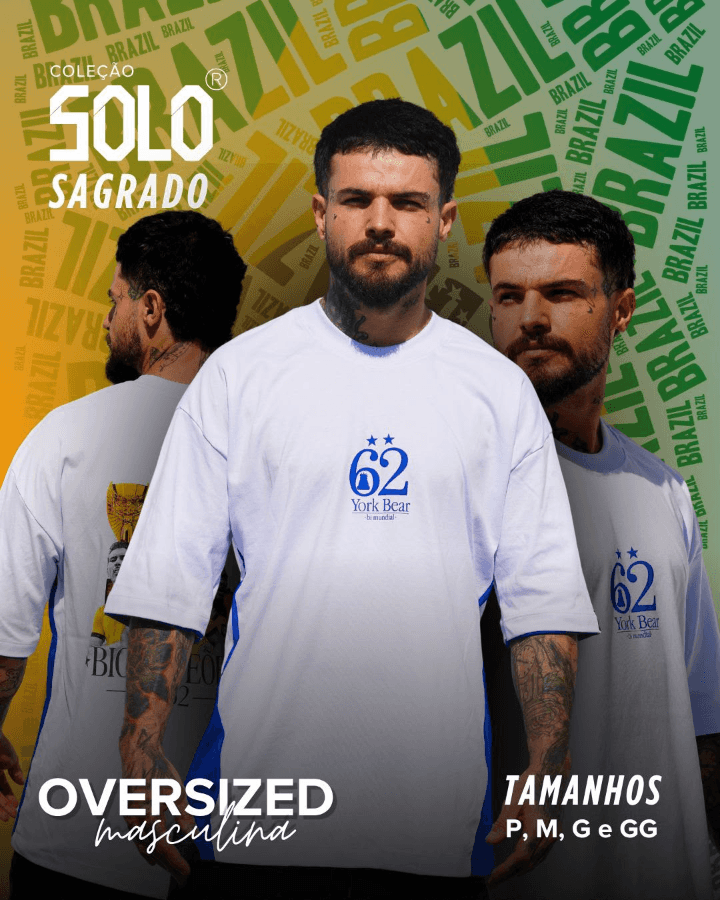Camiseta Bicampeão 62 Oversized