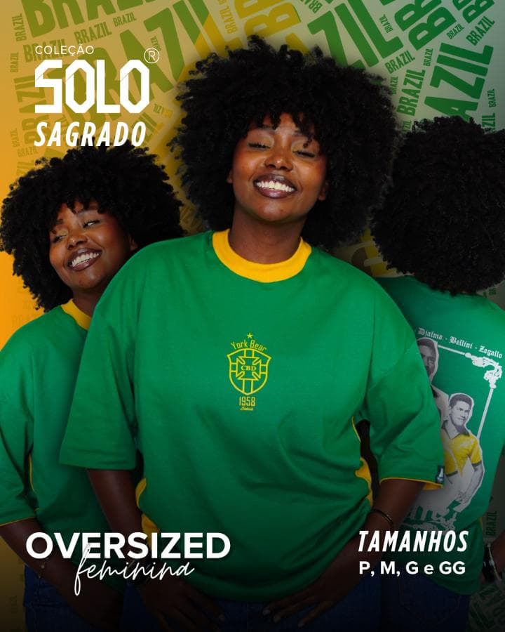 Camiseta Campeão 58 Oversized Feminina